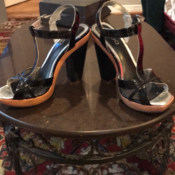 Aldo patent black leather sandals - Picture 3 of 4